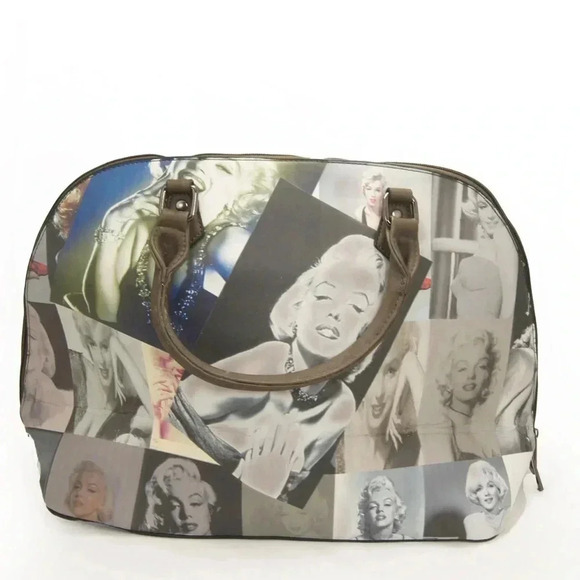 NWT Vintage Italian Y2K Marylin Monroe Glamour Retro Collage Purse Bag - Picture 2 of 4